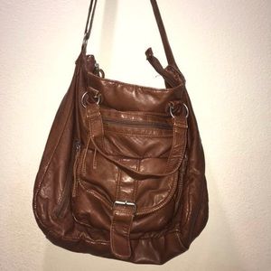 Brown Leather Hobo Bag